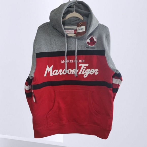 New Mitchell & Ness Morehouse College Marion Tigers Head Coach Hoody - Picture 6 of 11